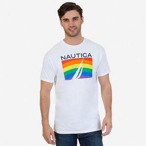 NWT Mens Nautica Pride Shirt